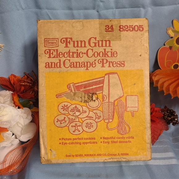 Sears Kitchen Vtg Sears Fun Gun 8255 Electric Cookie Press Is The